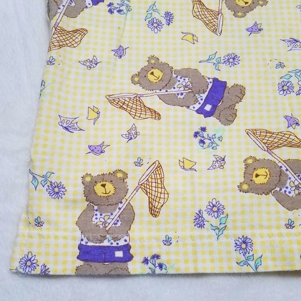 Vintage Basic Editions Gingham Teddy Bear Pajamas - image 5